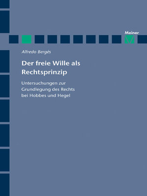 cover image of Der freie Wille als Rechtsprinzip